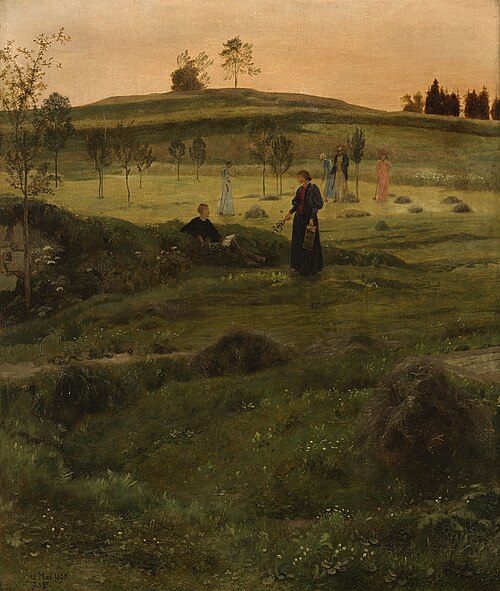 Krocketplatz, 1890, Emil Lugo