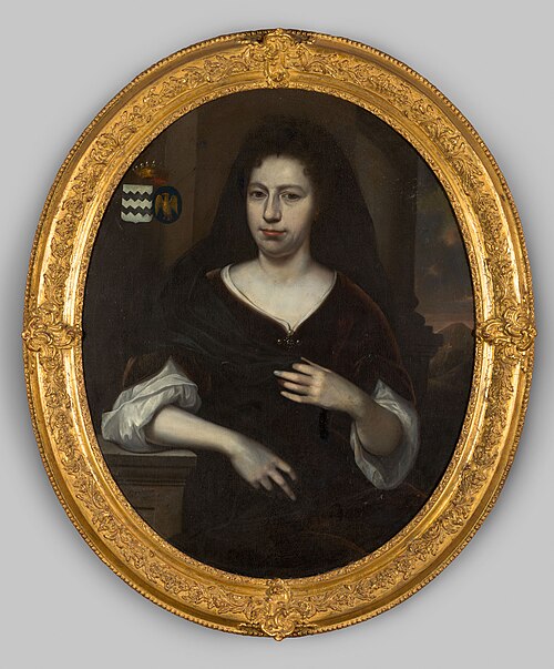 Portrait of a womane, possibly Josina Sara van Brederode (?-1710), 1687, Reinier de La Haye