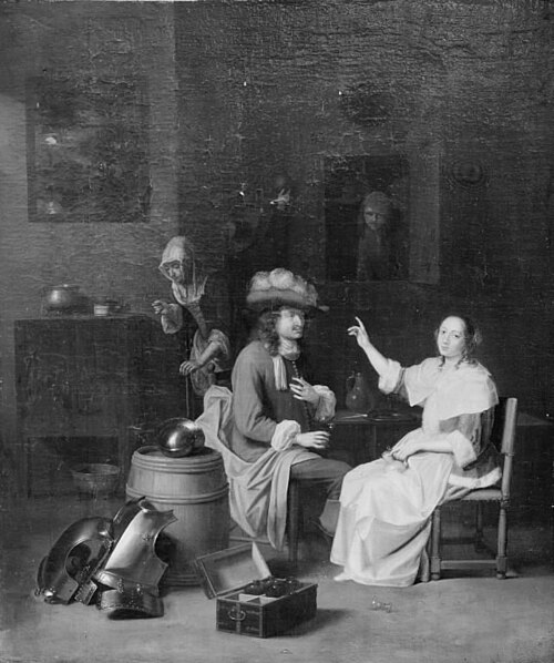 The Officer's Visit, 1675, Reinier de La Haye