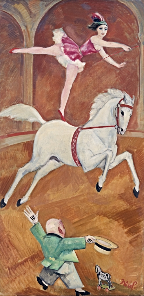 Zirkusreiterin mit Clown, 1922, Emil Rudolf Weiss