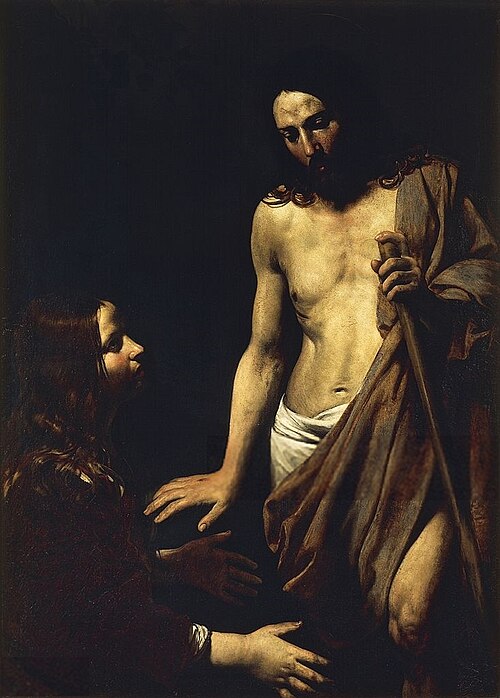 Apparation of Christ before Mary Magdalene, 1620, Valentin de Boulogne