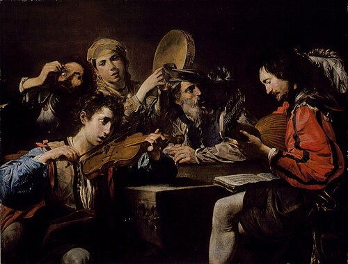A Musical Party, 1626, Valentin de Boulogne
