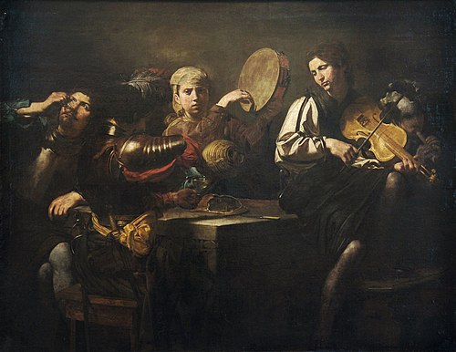 Musicians and Soldiers, 1626, Valentin de Boulogne