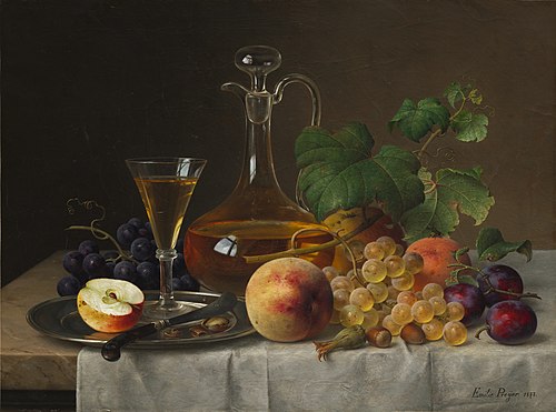 Still Life with Fruit, 1873, Emilie Preyer