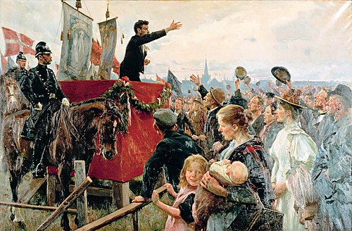En agitator, 1899, Erik Henningsen