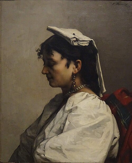 Young Woman in a Costume from Capri, 1900, Emmanuel Benner