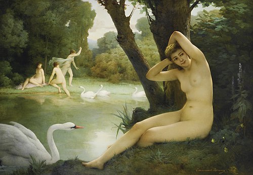 Léda et le cygne, 1888, Emmanuel Benner
