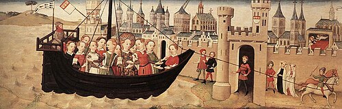 Scenes from the Small Ursula Cycle, 1457, Master of 1456