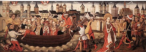 Scenes from the Small Ursula Cycle, 1440, Master of 1456