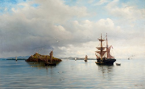 At Anchor (Calm Sea), , Oscar Kleineh