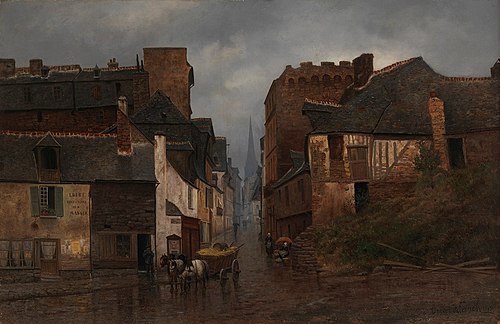 Kaupunkinäkymä Vitréstä, 1879, Oscar Kleineh
