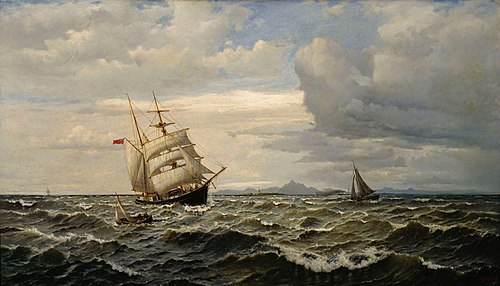 Maritime Landscape, 1883, Oscar Kleineh