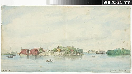 Näköala Hanasaaresta, 1873, Oscar Kleineh