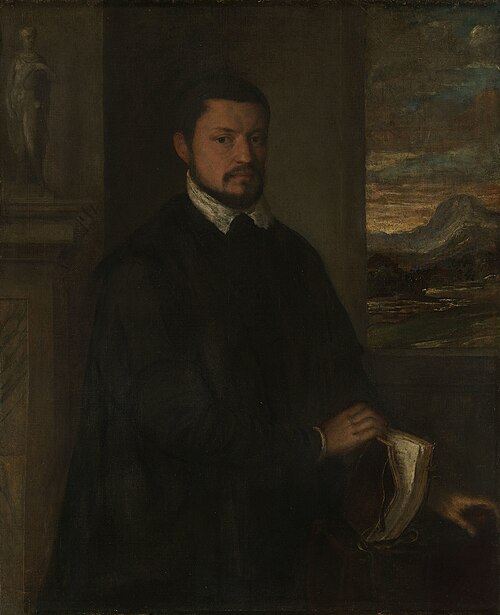 Portrait of a Man Holding a Book, 1575, Emanuel Amberger