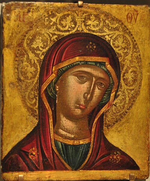 Head of the Virgin, 1657, Emmanuel Tzanes