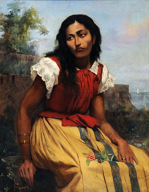 Moça sentada, 1886, Antônio Rafael Pinto Bandeira