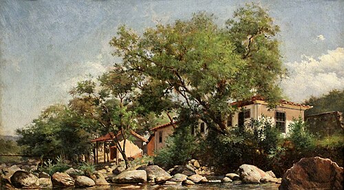 A dwelling at Serra da Estrela, 1884, Antônio Rafael Pinto Bandeira