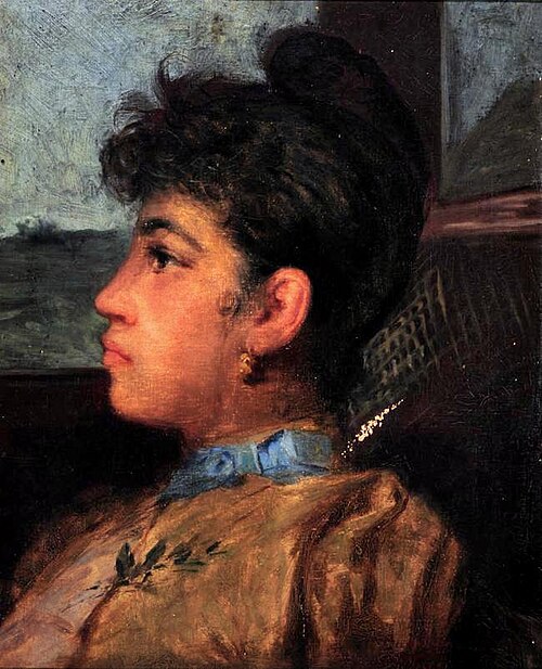 Profile of a woman, 1892, Antônio Rafael Pinto Bandeira
