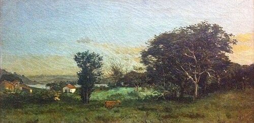Landscape of Rio de Janeiro, 1884, Antônio Rafael Pinto Bandeira