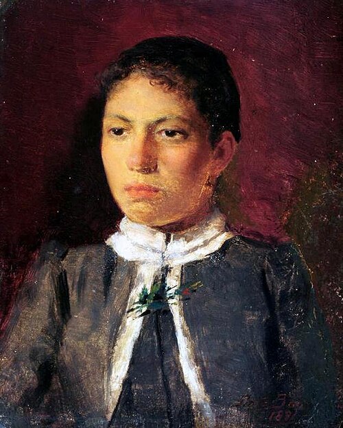 Portrait of a woman, 1891, Antônio Rafael Pinto Bandeira