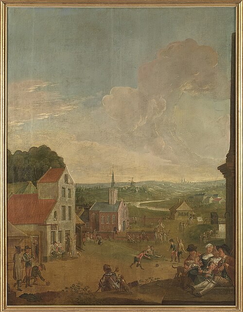 Gezicht op Sint-Michiels, 1796, Johannes Beerblock