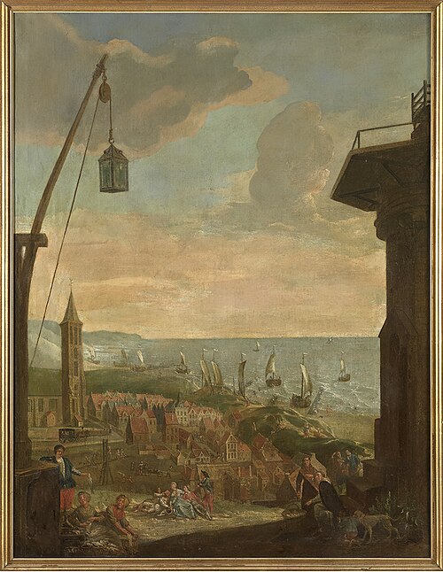Gezicht op Blankenberghe, 1796, Johannes Beerblock
