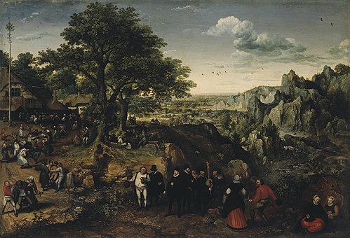 Landscape with a Rural Festival, 1590, Lucas van Valckenborch