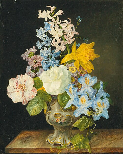 Bouquet of Flowers in a Porcelain Vase, , Franz Xaver Petter
