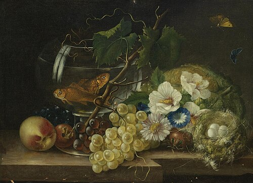 Still-life with Goldfish, 1824, Franz Xaver Petter