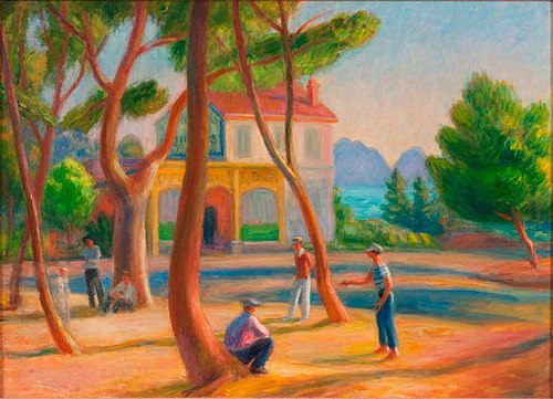 Bowlers, La Ciotat, 1930, William James Glackens