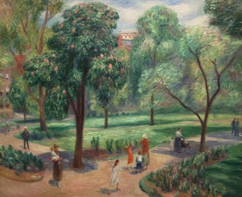 The Horse Chestnut Tree, Washington Square, , William James Glackens