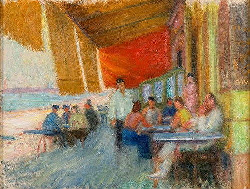 Outdoor Café, 1932, William James Glackens