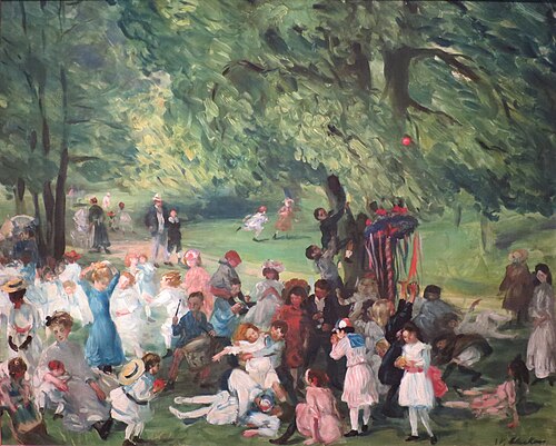 May Day, Central Park, 1904, William James Glackens