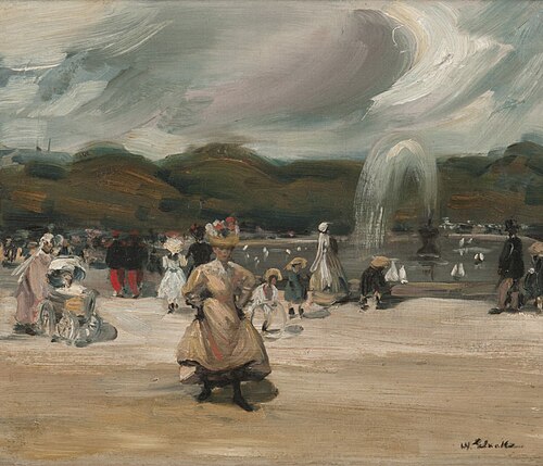 In the Luxembourg, 1896, William James Glackens