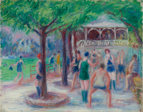 BATHERS AT PLAY, STUDY #2, 1914, William James Glackens
