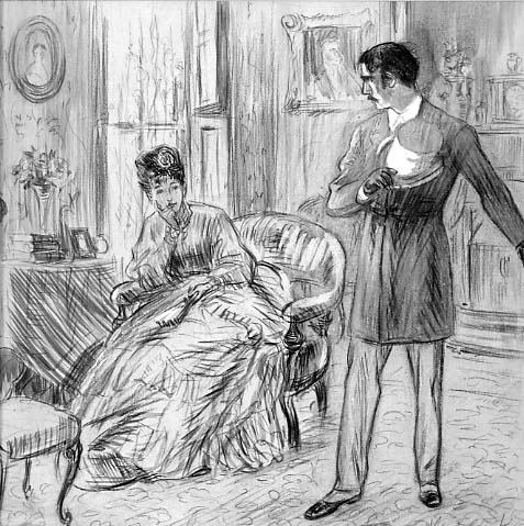 The Visit, 1900, William James Glackens