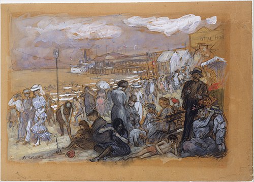 Afternoon at Coney Island, 1907, William James Glackens