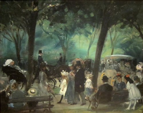 The Drive, Central Park, 1905, William James Glackens