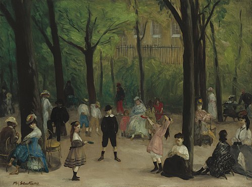 Luxembourg Gardens, 1906, William James Glackens