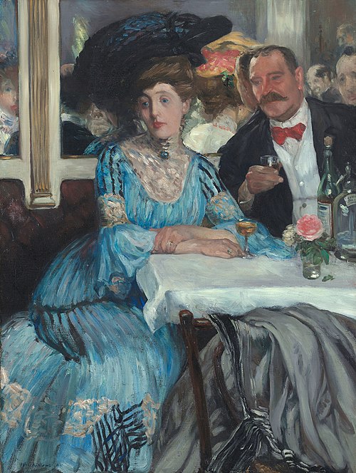 Chez Mouquin, 1905, 1905, William James Glackens