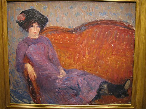 The Purple Dress, 1909, William James Glackens