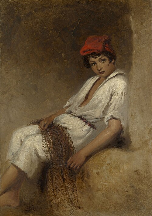 A Neopolitan Fisherboy, 1843, Richard Buckner