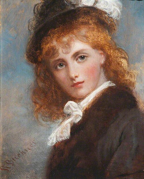 An Unknown Young Girl, 1854, Richard Buckner