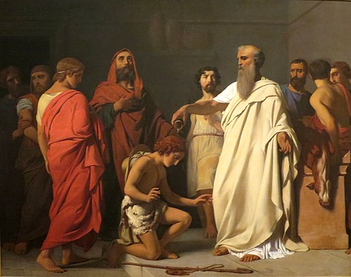 The Anointing of David by Samuel, 1842, François-Léon Benouville
