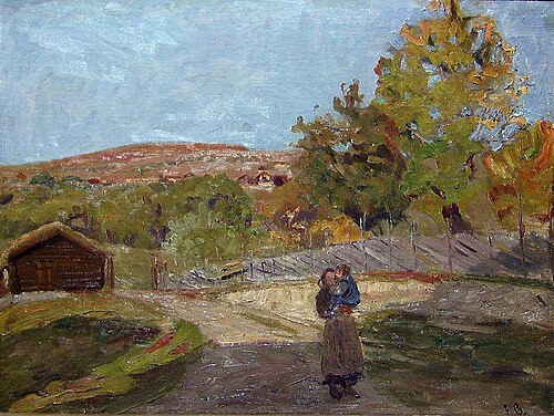 Summer Evening, 1893, Fredrik Borgen