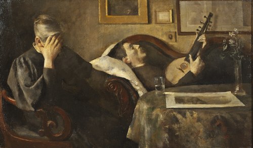 Gravity. Interior, 1890, Peter Alfred Schou