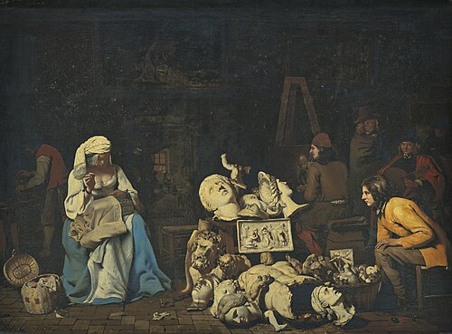 L’Atelier de l’artiste avec une couturière, 1647, Michiel Sweerts
