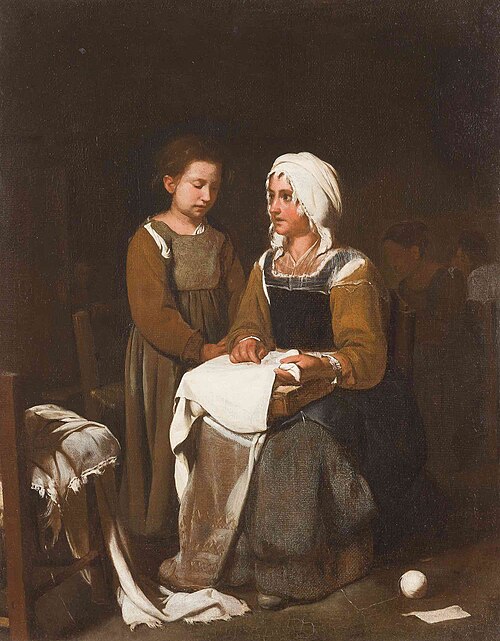 The Embroidery Lesson, , Michiel Sweerts