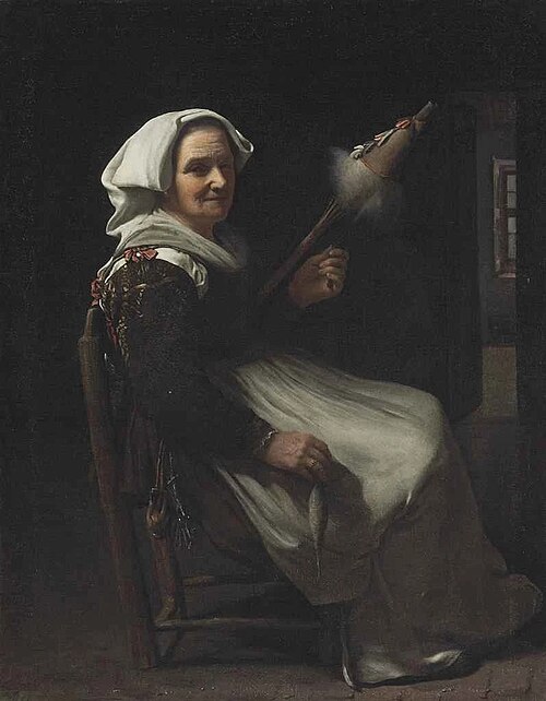 Old Woman Spinning, , Michiel Sweerts