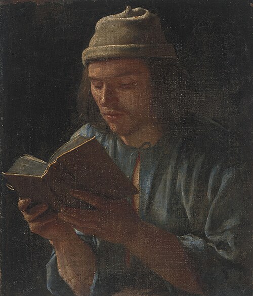 Self portrait reading, 1645, Michiel Sweerts